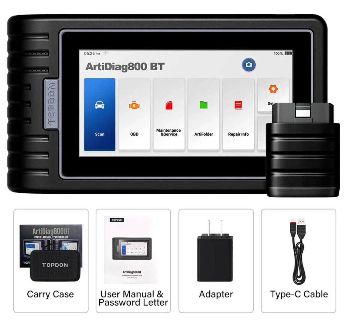 TOPDON ArtiDiag800BT What's Included