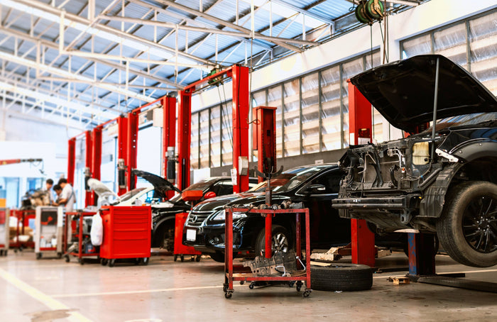 Car Servicing Centre Background Blurred