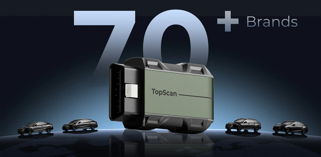 Topdon TopScan PRO Bluetooth OBD2 Scanner - 70+ Supported Brands