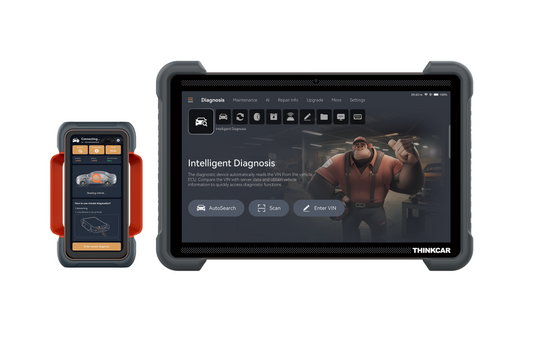 Black Scan Tool ThinkTOOL Expert 394 Home Screen Main Menu With Black and Orange VCI