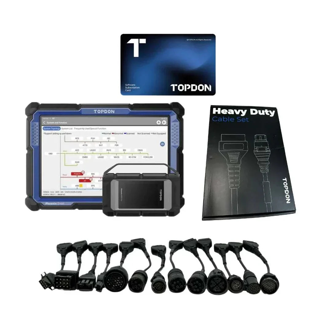 TOPDON Phoenix Smart With Heavy-Duty Truck Adapter Kit