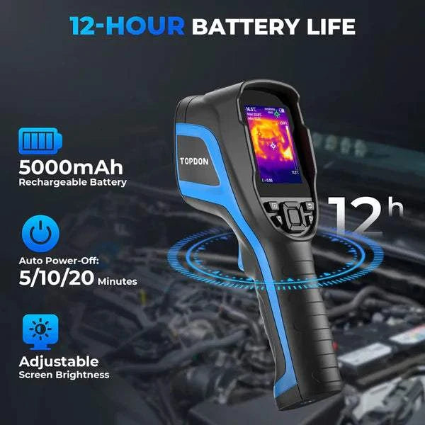 TOPDON TC005 Thermal Imaging Camera 12-hour Battery Life